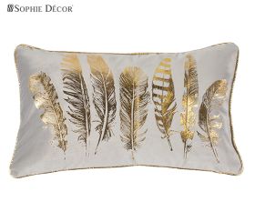Подушка FEATHER 30 x 50 gold