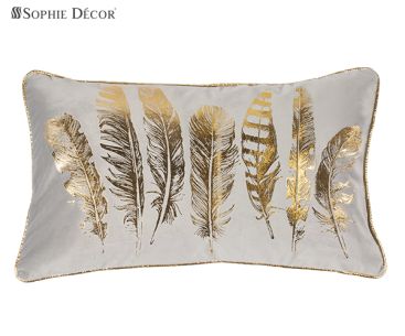 Подушка FEATHER 30 x 50 gold