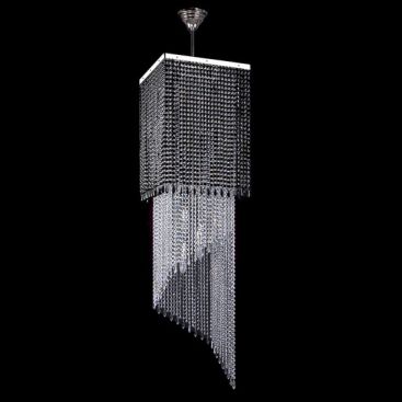 Большая хрустальная люстра AMBRA nickel
