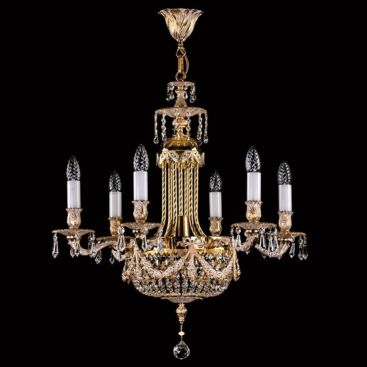 Латунна люстра FOUNTAIN white gold