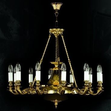 Латунна люстра GERALDINA
