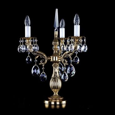 Латунная настольная лампа AMBER III.