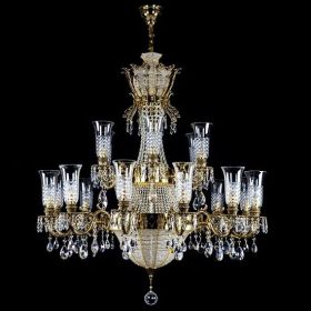 Хрустальная люстра Chandelier CROWN Brass Antique