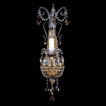Хрустальное бра NADINE I. Brass Antique