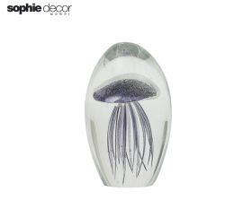Статуэтка JELLYFISH диам 8х13 5 см стекло