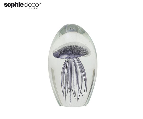 Статуэтка JELLYFISH диам.8х13,5 см, стекло
