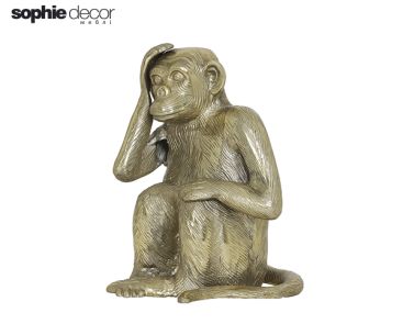 Статуэтка MONKEY 21x18x27 см античная бронза