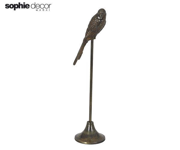 Статуэтка PARROT 15x14x59 см, античная бронза