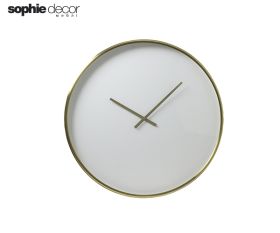 Часы SEPONI диам 61 см белый матовая бронза