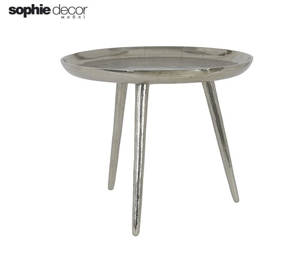 Столик PINULA 51x46x34 см, античный никель