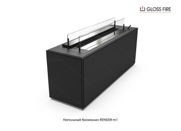 Биокамин напольный Render-m1 Gloss Fire