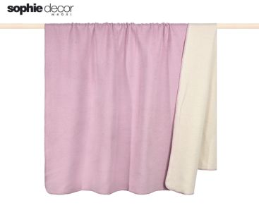 Плед HOBART 150 x 200 розовый 65 хлопок 35 полиакрил