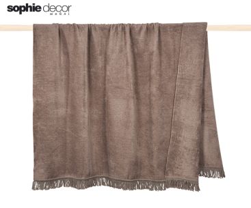 Плед SYDNEY 150 x 200 серо коричневый 60 хлопок 40 полиакрил