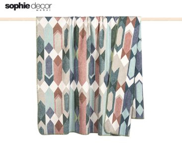 Плед NADO 150 x 200 аква 65 хлопок 35 полиакрил