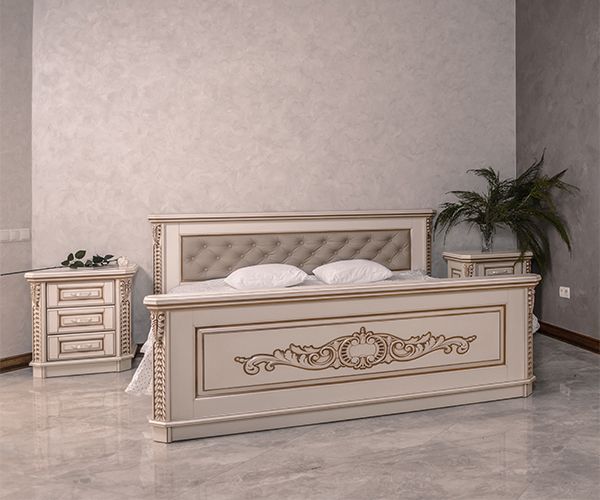 Ліжко Українка ( біле покриття RAL) 1,6м - фото 2