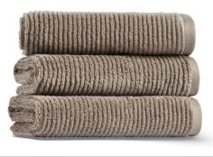 Slim Ribbed Банное полотенце хлопок Fibrosoft ® Lappartement 70X140 см. Бежевый