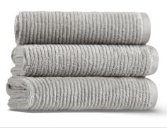 Slim Ribbed Банное полотенце хлопок Fibrosoft ® Lappartement 70X140 см. Серый