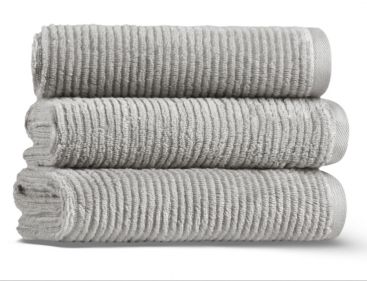 Slim Ribbed Банное полотенце хлопок Fibrosoft ® Lappartement 70X140 см. Серый
