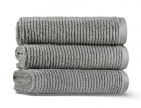 Slim Ribbed Гостевое полотенце хлопок Fibrosoft ® Lappartement 30x40 см. Серый