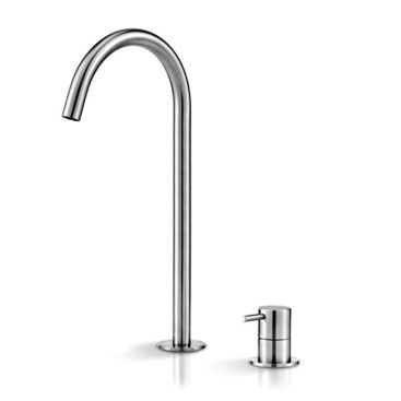 Смеситель для умывальника DEC 113S высотой 317 мм и с выносом излива 147 мм