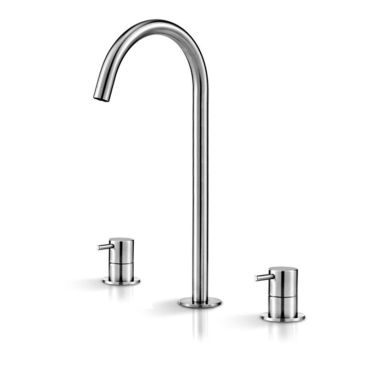 Смеситель для умывальника DEC 213S высотой 317 мм и с выносом излива 147 мм