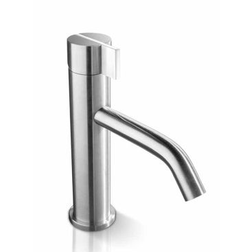 Смеситель для умывальника INS 002S white высотой 207 мм и с выносом излива 140 мм