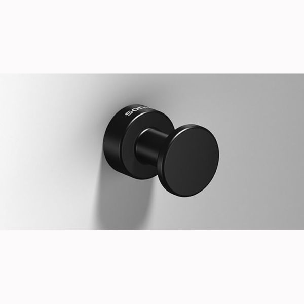 Крючок для ванной Tecnoproject Black White 166213 диаметр 25 мм