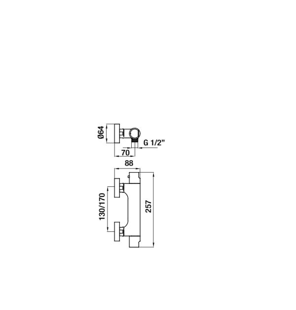 Смеситель для душа с термостатом EcoPrime 137200 - фото 3