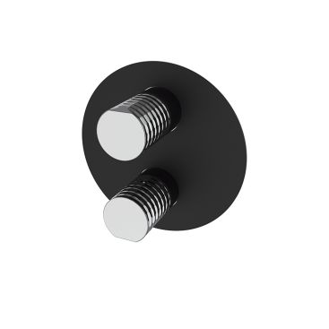 Смеситель термостат на два потребителя GRB Aura 75120752 черного цвета