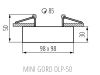Точечный светильник Kanlux MINI GORD DLP-50-W (28780) белый - фото 2
