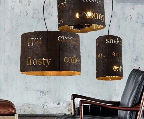 Светильник потолочный Coffee d18 H27см - фото 7