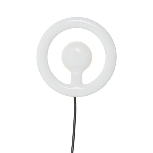 Wall Light Clip Round White LED