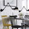 Бра Scandinavian Bend Black L85см