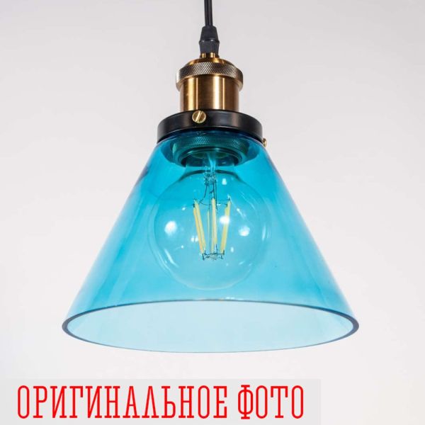 Подвес потолочный loft blue d18 h14 см - фото 2