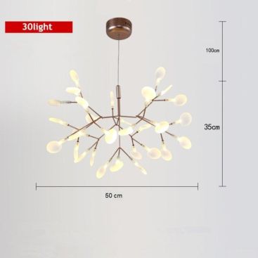 ЛЮСТРА LED PETALS COPPER D50 H35