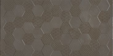 Керамическая плитка Kale RM 8203 Hexagon Grafen Brown 30*60