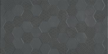 Керамическая плитка Kale RM 8204 Hexagon Grafen Antracite 30*60