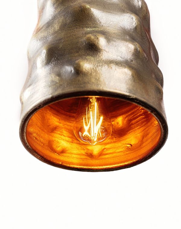 Светильник керамический подвесной латунь C015-19 - фото 2
