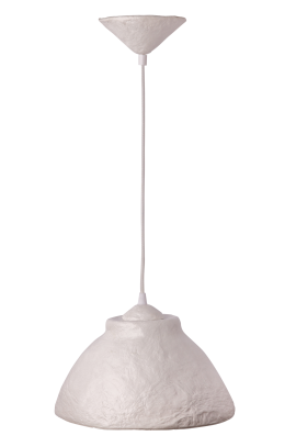Светильник из усиленного папье-маше подвесной белый P005-19