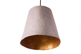 Светильник из усиленного папье-маше подвесной серый P016-19
