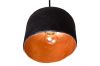 Светильник из усиленного папье-маше подвесной черный P018-19