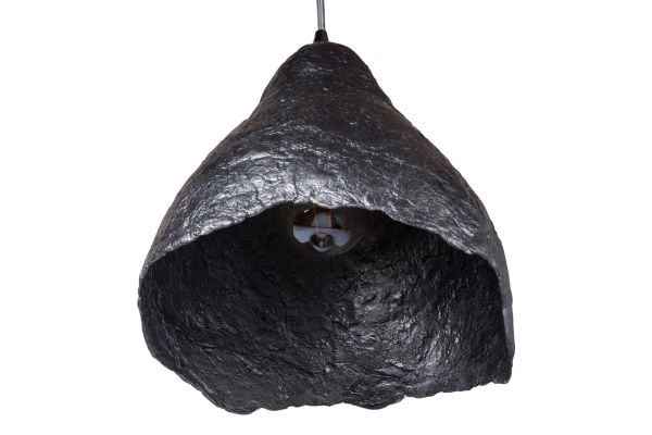 Светильник из усиленного папье-маше подвесной античный серебряный P009-19 - фото 3