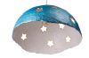 Светильник из усиленного папье-маше небесно-голубой P013-19
