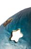 Світильник із посиленого пап'є-маше підвісний небесно-блакитний P013-19 - фото 2