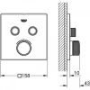  Душова система прихованого монтажу Grohe Grohtherm SmartControl Cube на 2 споживача (23409SC0) - фото 10