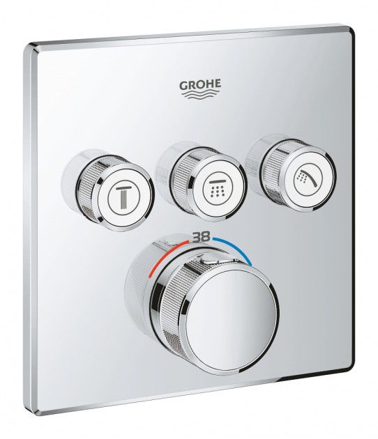 Душевая система скрытого монтажа Grohe Grohtherm SmartControl Cube на 3 потребителя (23409SC2) - фото 10