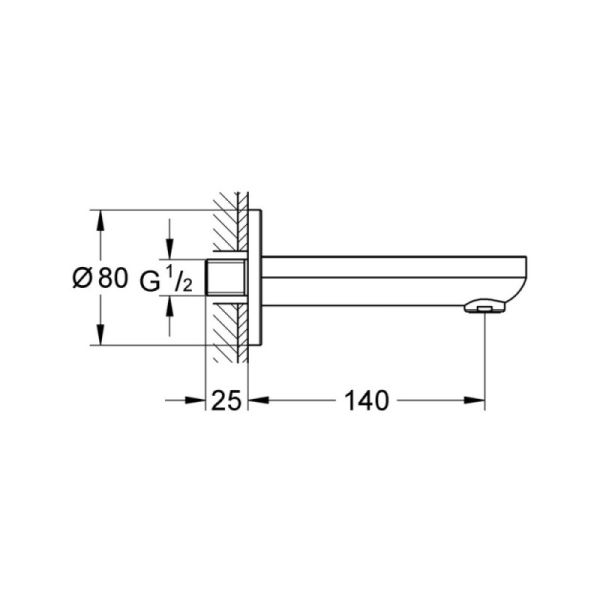 Излив Grohe BauCosmopolitan 13255000 - фото 2