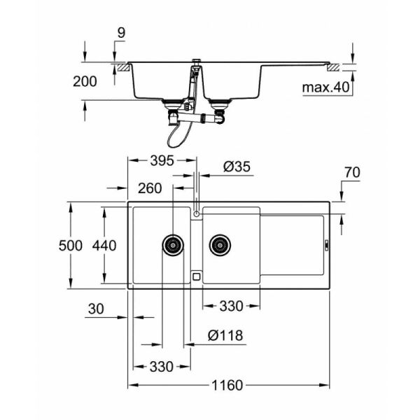 Кухонная мойка Grohe Sink K500 31647AP0 - фото 2