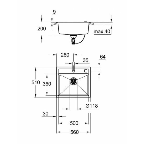 Кухонная мойка Grohe Sink K700 31651AT0 - фото 2