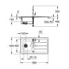 Набор Grohe мойка кухонная K200 31562SD0 + смеситель BauEdge 31367000 - фото 2